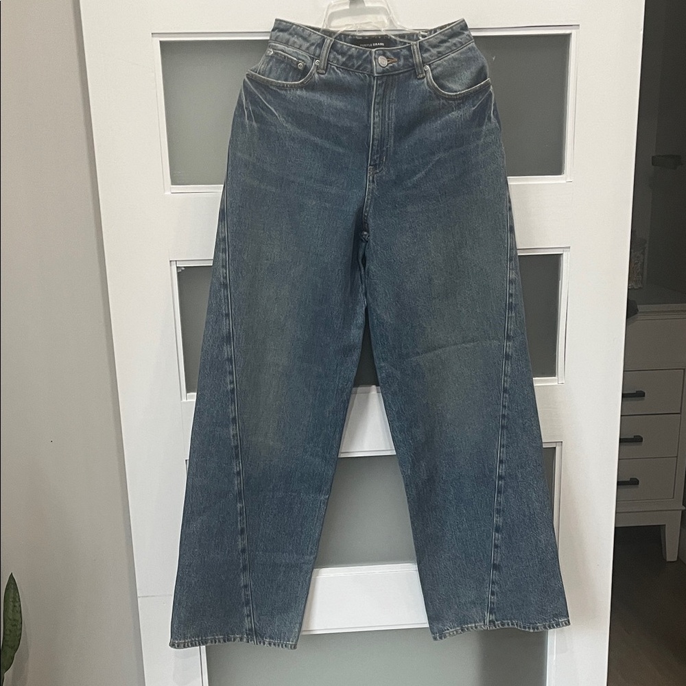 Purple-brand  high rise baggy twist jeans